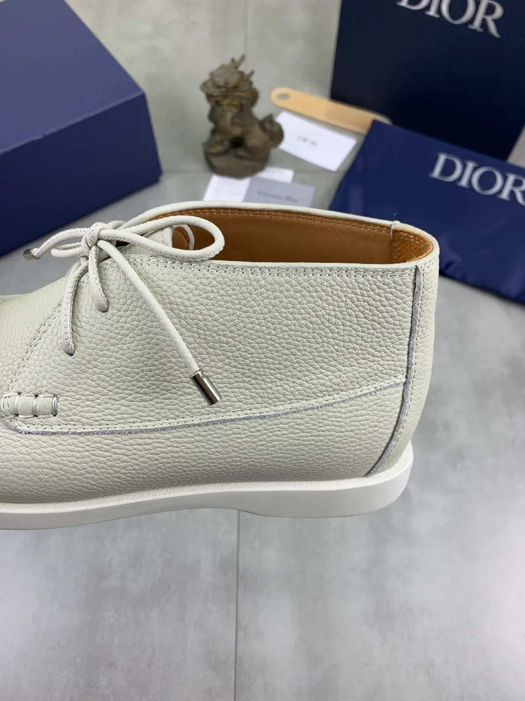 Men's Men's Shoes 💰P580 New Niuli💰High Version 💎💎💎Dior Original! Top Italian purchasing agent! Men's high-top business casual leather shoes, original imported calfskin upper, oiled edges, ultimate texture, gentleman style, imported cowhide lining inside, top-quality original Italian rubber outsole, first-class workmanship, top quality! Size: 39-44 (45 customized)